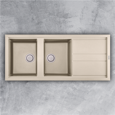 Chậu rửa chén Malloca BIANCO K - 50062 - Nano (màu kem)